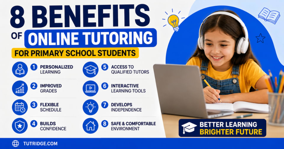 8 Benefits of Online Tutoring for Primary School Students