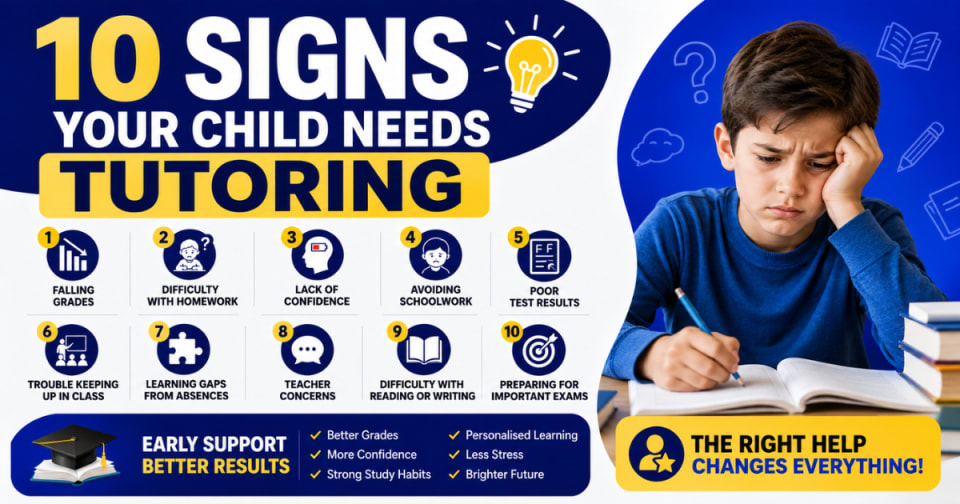 10 Signs Your Child Needs Tutoring