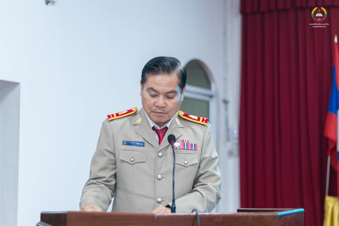 ບັນຍາກາດໃນພິທີສອບເສັງນັກຮຽນເກັ່ງ