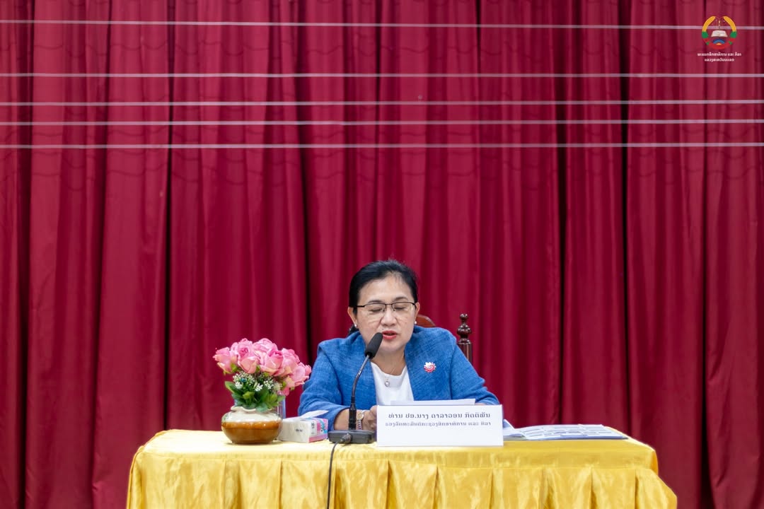 ທ່ານ ຮອງລັດຖະມົນຕີ ໂອ້ລົມໃນກອງປະຊຸມ