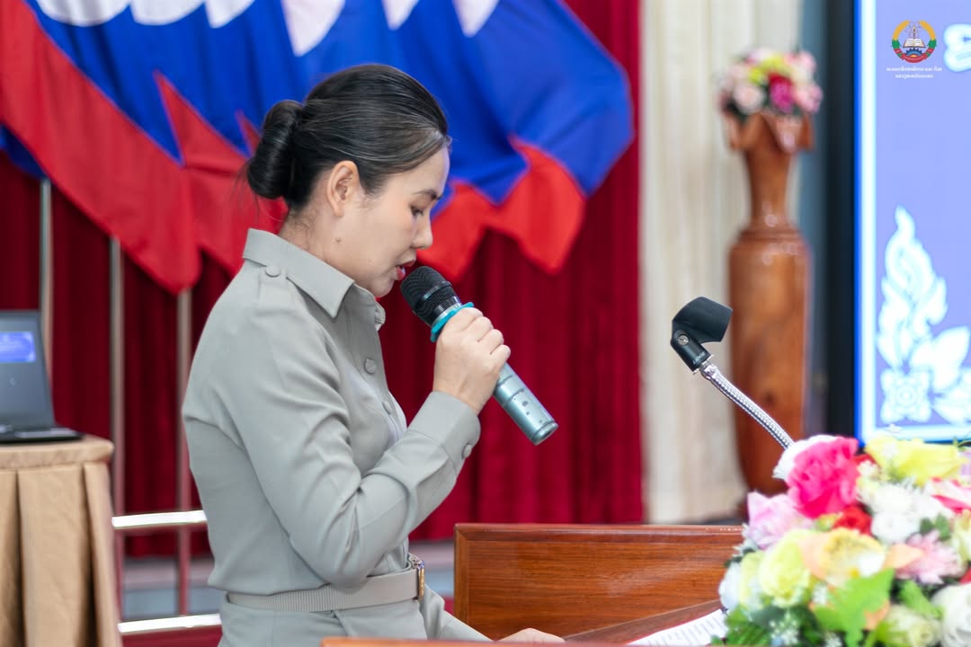 ບັນຍາກາດໃນພິທີປະກາດການຈັດຕັ້ງ