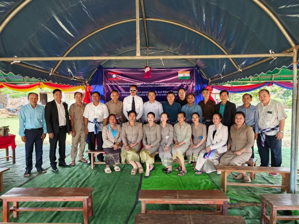 ພິທີວາງສີລາລືກ ໂຄງການກໍ່ສ້າງໂຮງຮຽນປະຖົມ ບ້ານສີສະຫວ່າງໃຕ້