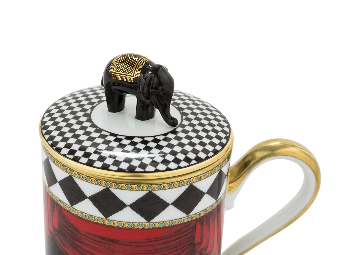 Elephant Mug With Lid Personalizable Ginori1735 GINORI 1735