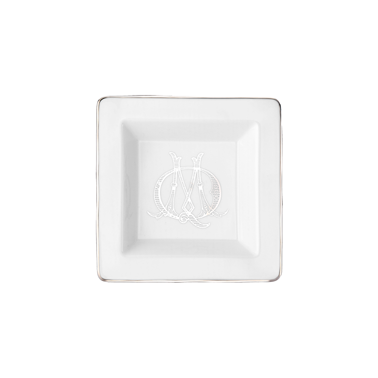 small change tray platino - personalizableCorona Monogram-1