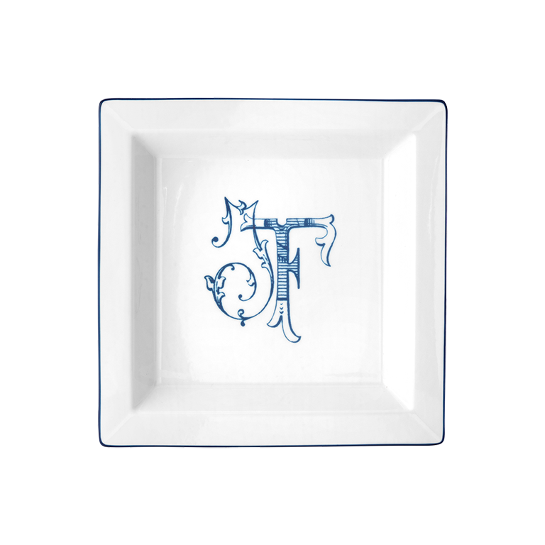 large change tray blu cobalto - personalizableCorona Monogram-1