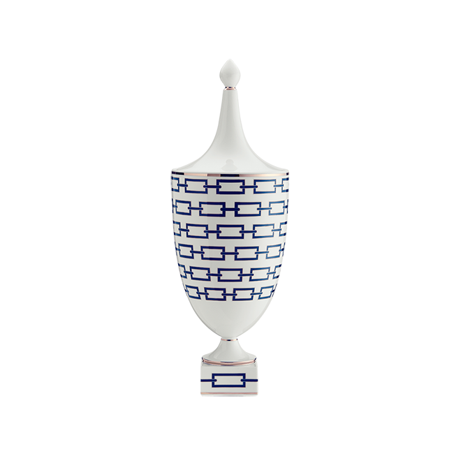 Vaso Jarron Arabe Low Vetro Riciclato Fumo