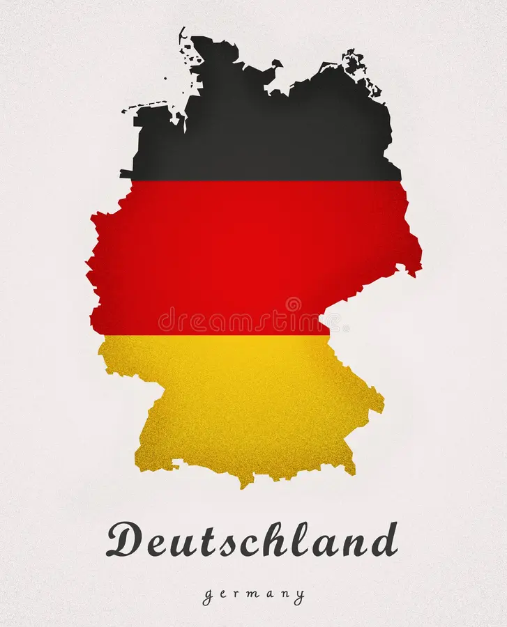 Carte artistique de l'Allemagne