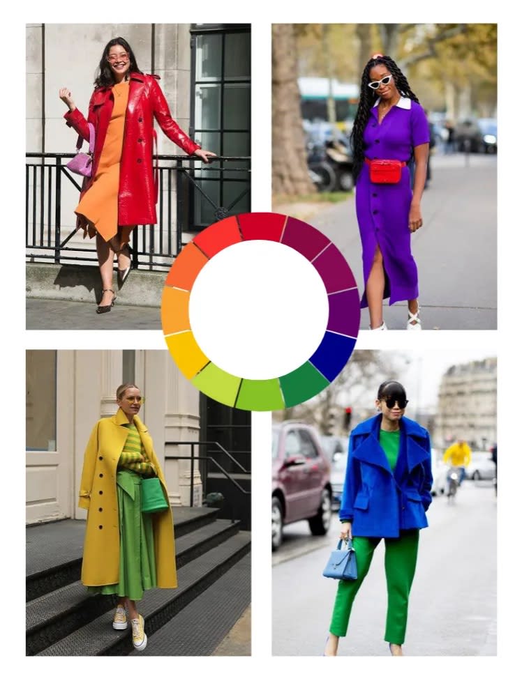 CÓMO COMBINAR BIEN LOS COLORES AL VESTIR SEGÚN EL CIRCULO CROMÁTICO MODA  ESTILO TENDENCIAS MUJER 