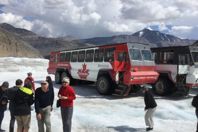 Icefield Parkway, Athabasca Gletsjeren