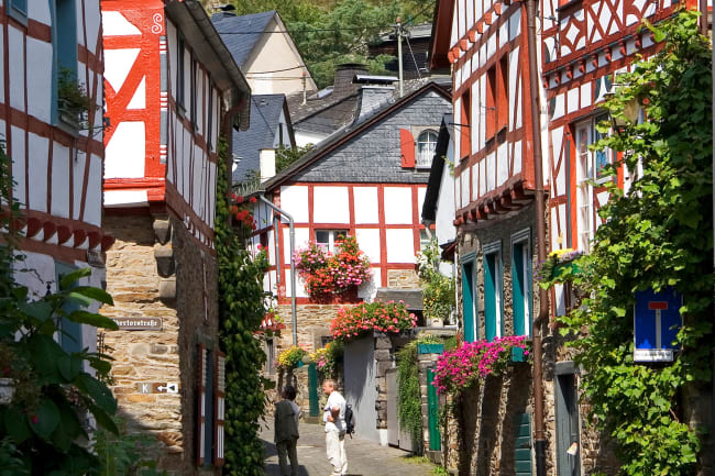 Cochem og frokost med vin