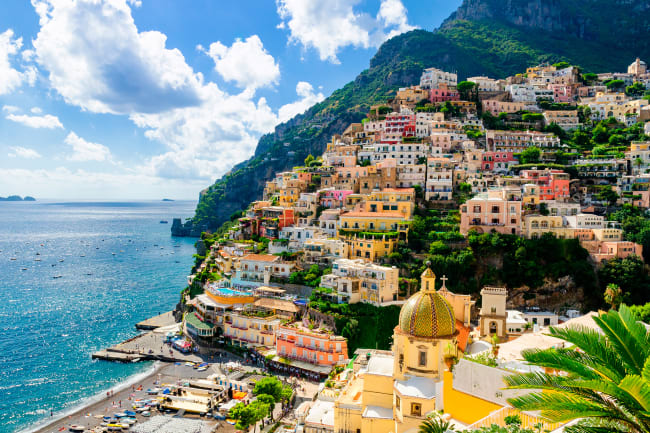 Positano og Amalfi med bus og b�d