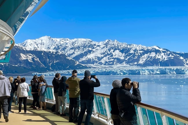 Hubbard Gletscheren � vi tilbringer dagen til s�s