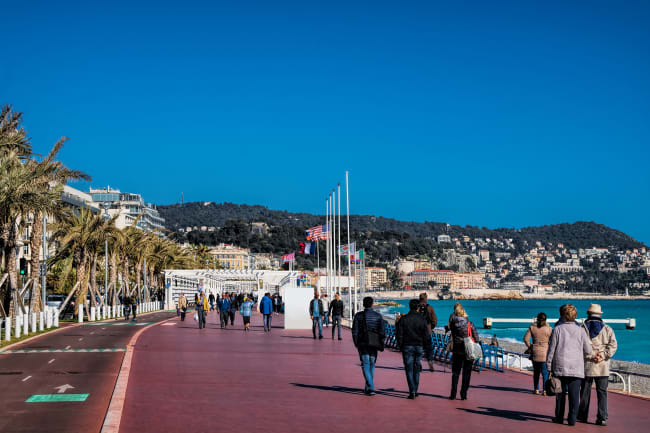 Udrejse fra Aalborg eller K�benhavn til Nice