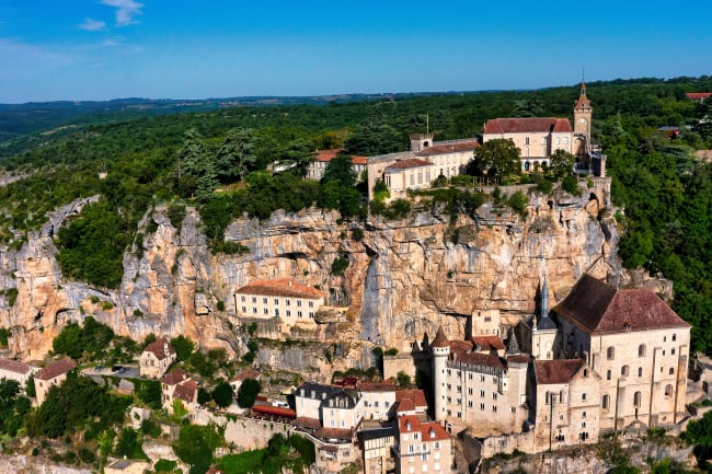 Drypstenshule, Middelalderbyen Rocamadour og hjemrejse