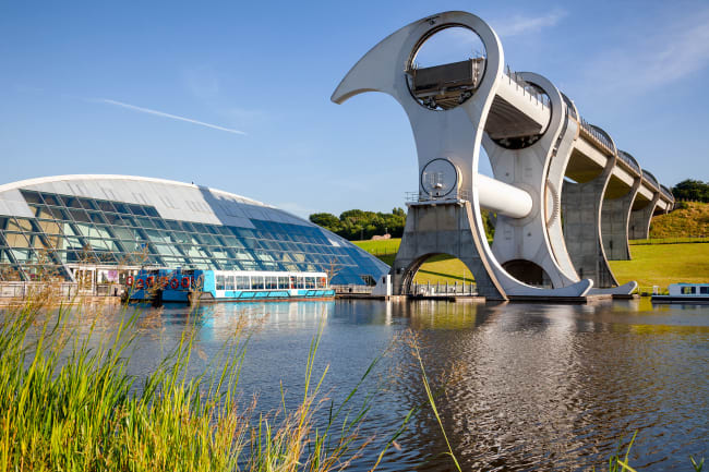 Besøg ved Falkirk Wheel og hjemrejse