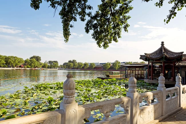 Ind bag facaden til det gamle Beijing