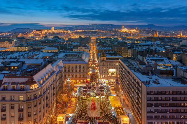 Nyd juleaftensdag i Budapest
