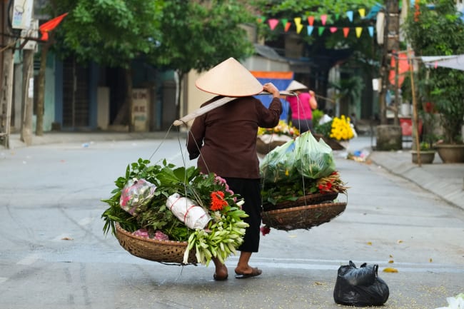 Hanoi og lokal middag