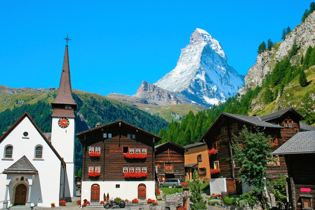 Zermatt for foden af Matterhorn