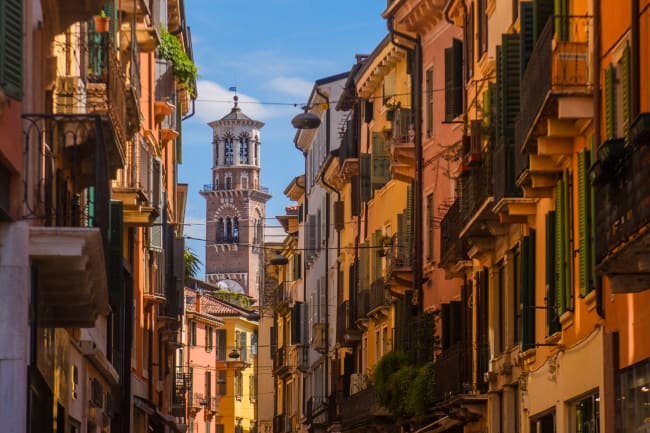 Vandretur i Verona og resten af dagen p� egen h�nd