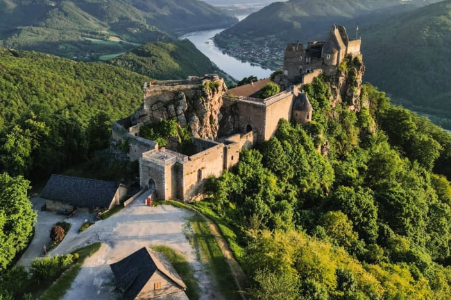 Dürnstein og maleriske Wachau med tog