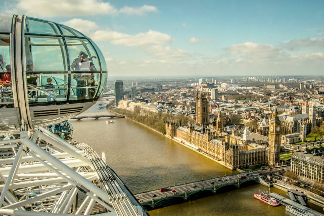 London Eye og Covent Garden samt mulighed for Mamma Mia
