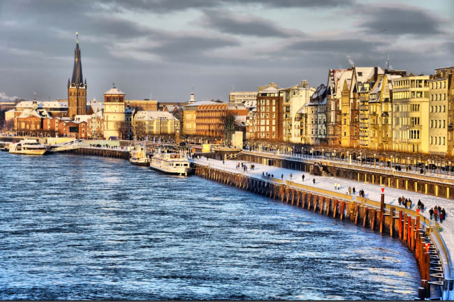 Udrejse til Dsseldorf