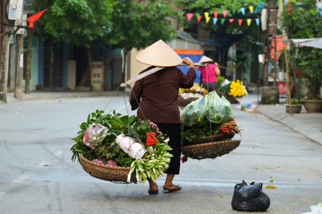 Hanoi og lokal middag