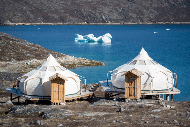 Nuuks isfjord og glamping i skønne omgivelser