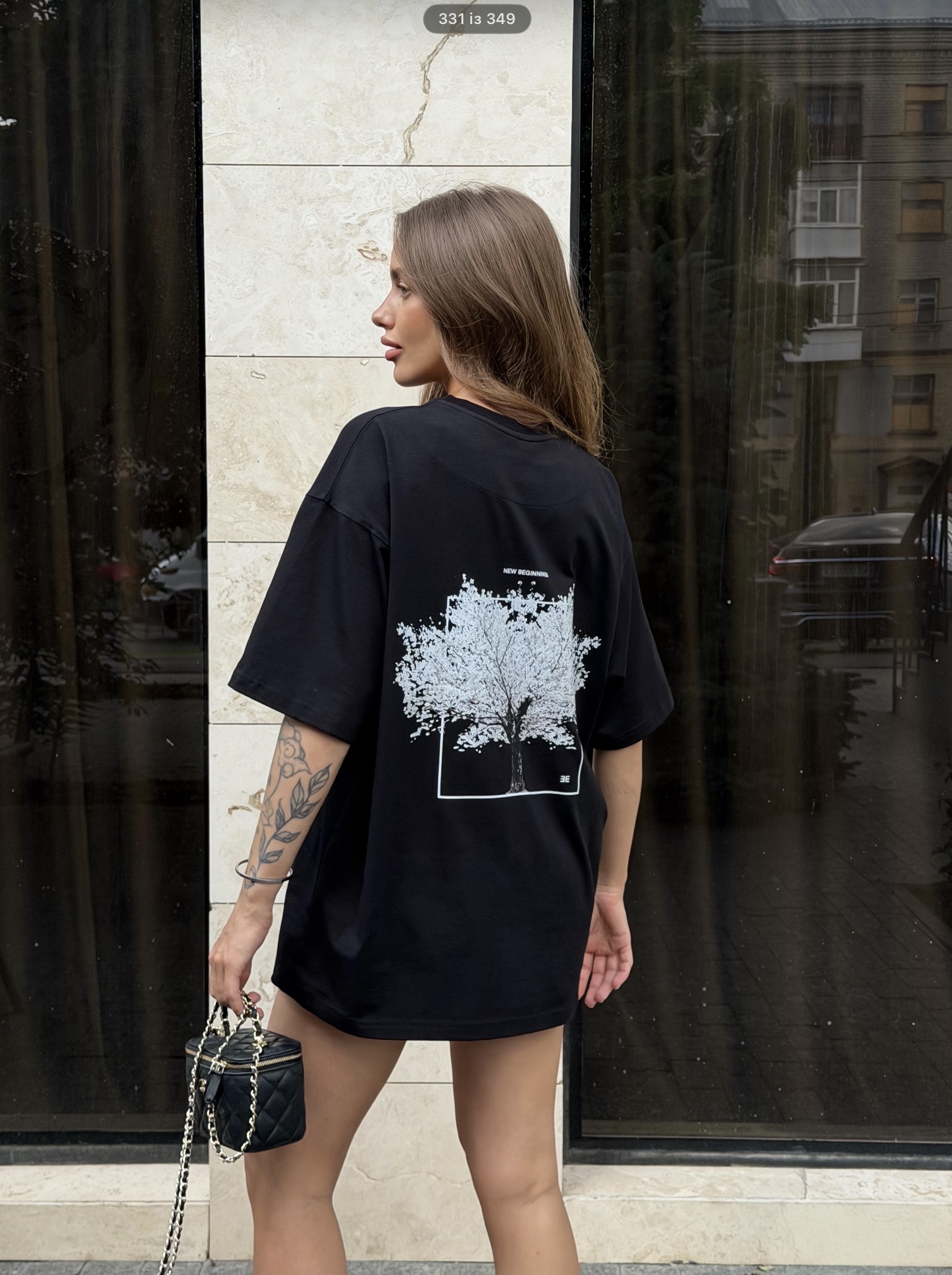 Футболка oversize «Дерево»