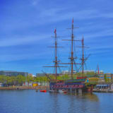 Photo of a VOC ship replica in Amsterdam by Muha Ajjan on Unsplash