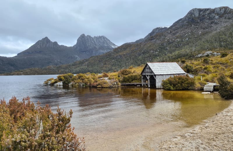 Photo of the scenery at Dove Lake Boatshed, Cradle Mountain TAS, Australia by Nico Smit on Unsplash