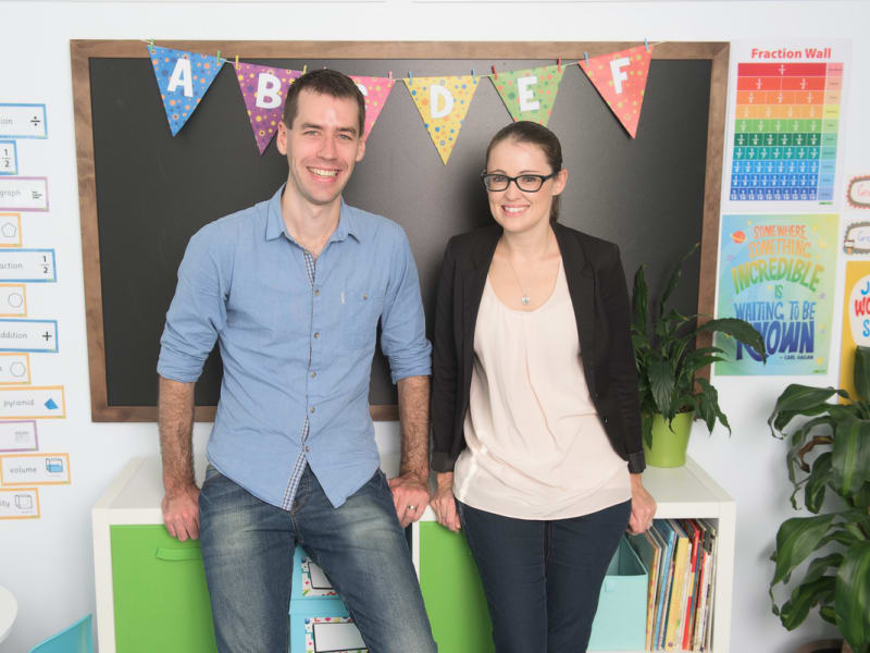 Scott Tonges and Jill Snape the co-founders of Giveabl and Teach Starter