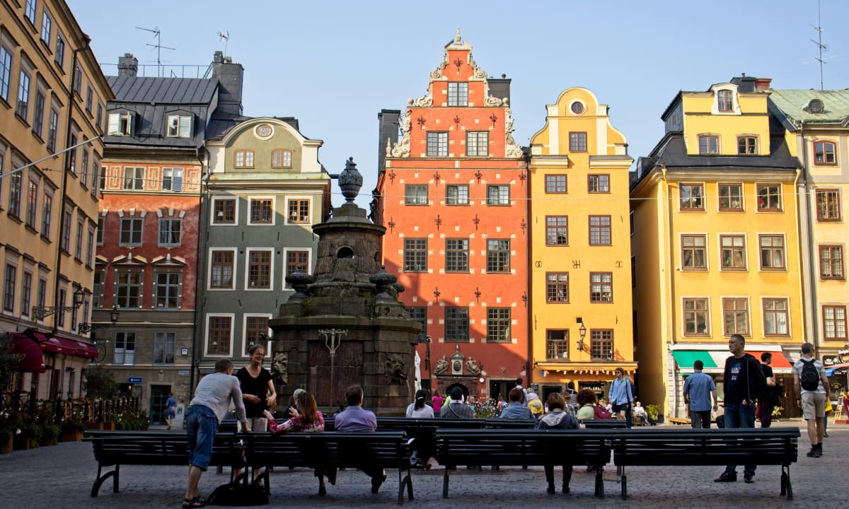 Photo of colorful buildings in Stockholm, Sweden by Catalina Johnson on Unsplash