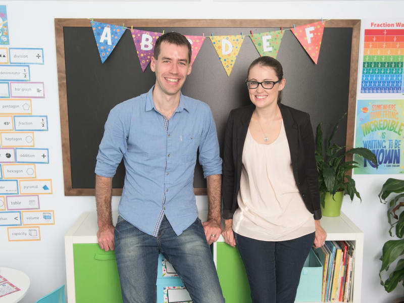Scott Tonges and Jill Snape the co-founders of Giveabl and Teach Starter