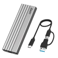 FOXIN FX N2 EXPRESS M.2 /NVME CASING (4TB MAX) 2-IN-1 USB+TC CABLE