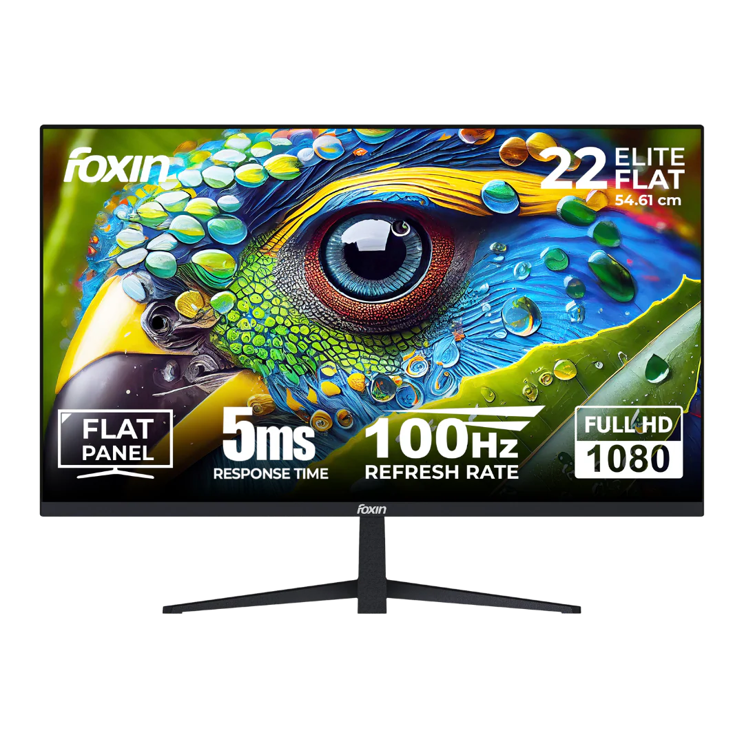 FOXIN LED MONITOR 22''ELITE FLAT FHD IPS BLACK-FM4010
