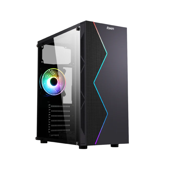 FOXIN GAMING CABINET SPECTRA PHANTOM STAG SERIES ATX RGB FAN W/O SMPS