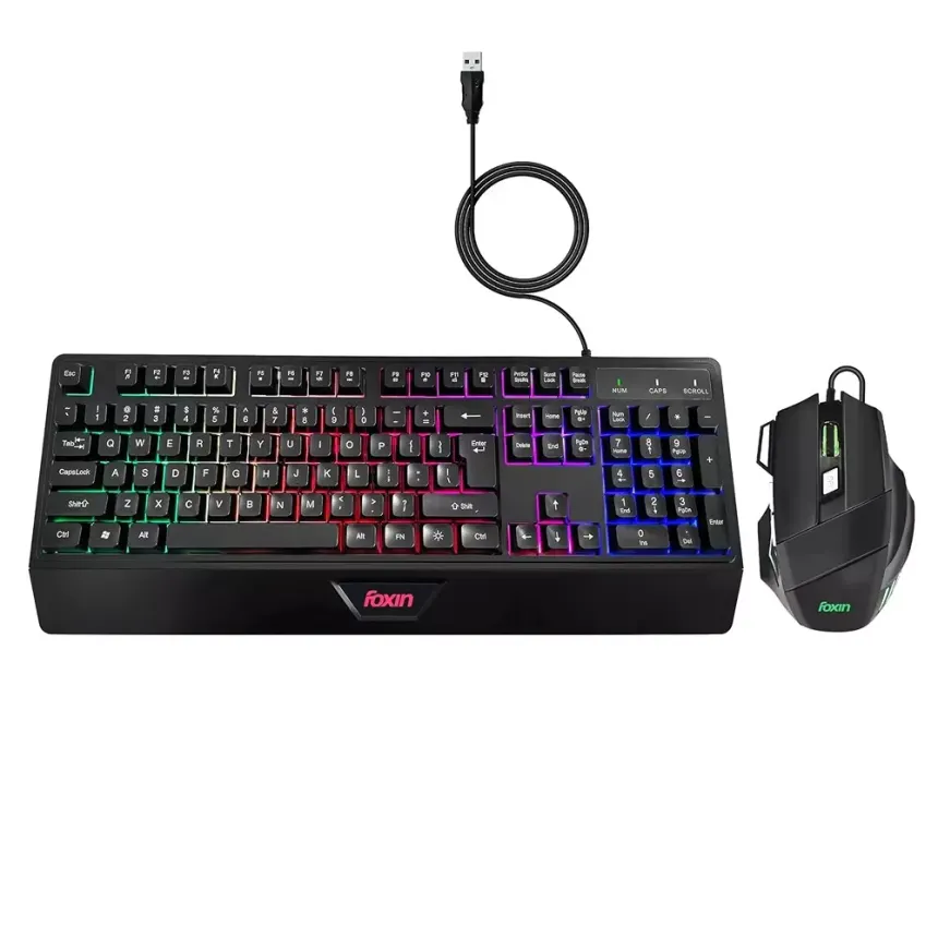 FOXIN WIRED GAMING KBD+MOUSE ENDEAVOUR FGK-9992