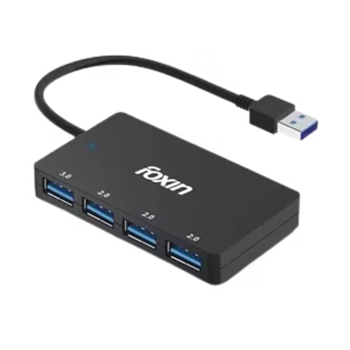 FOXIN 4 PORT USB 3.0 HUB FUH 004 (USB 3.0X1,2.0X3)