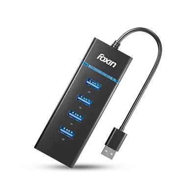 FOXIN 4 PORT USB 3.0 HUB FUH 344 (USB 3.0X4)