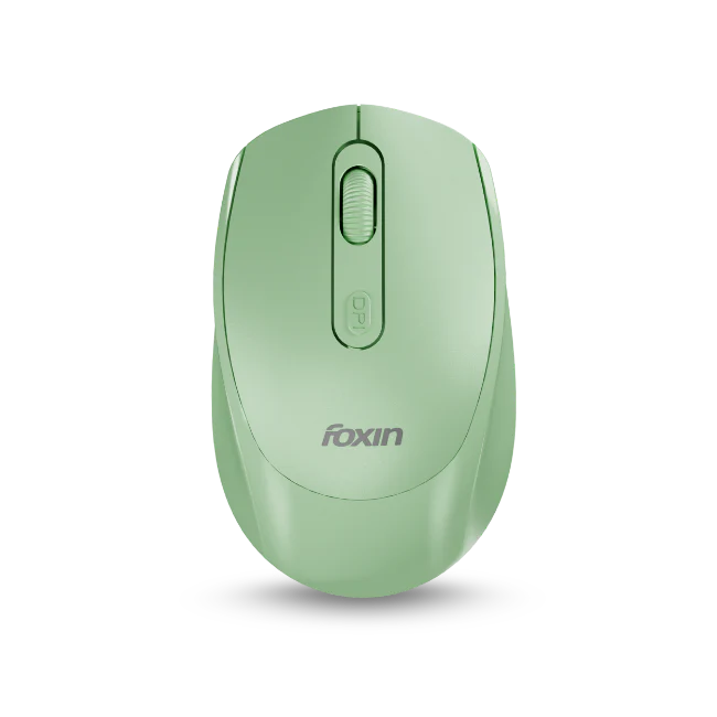 FOXIN WIRELESS MOUSE FLOW BLUETOOTH+2.4GHZ DPISWITCH 500MAHGREEN