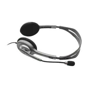 LOGITECH STEREO HEADSET H111 BLACK SINGLE PIN
