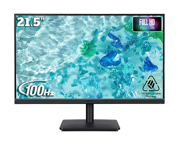 ACER MONITOR V227Q EBMIX 21.5H FHD IPS 100HZ VGA+HDMI WITH 2W SPEAKER