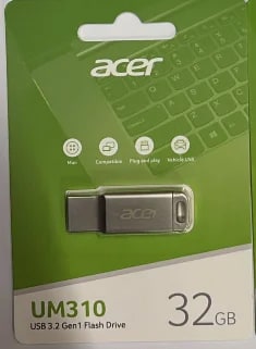 ACER PEN DRIVE 32GB UM310 metal 3.2 BL.9BWWA.580