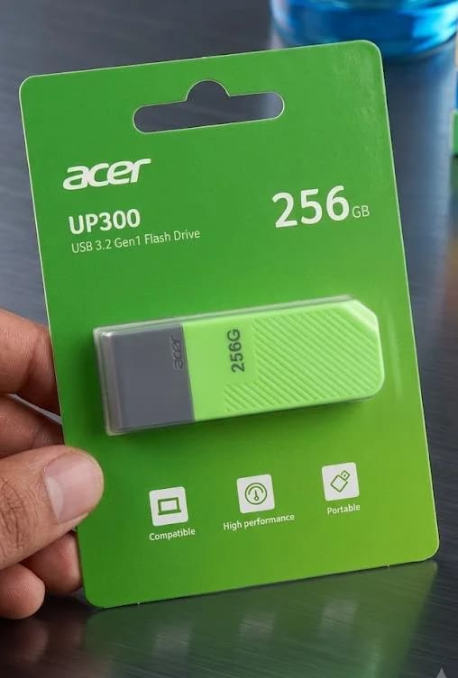 ACER 256GB PEN DRIVE 3.2 PLASTIC UP300 GREEN