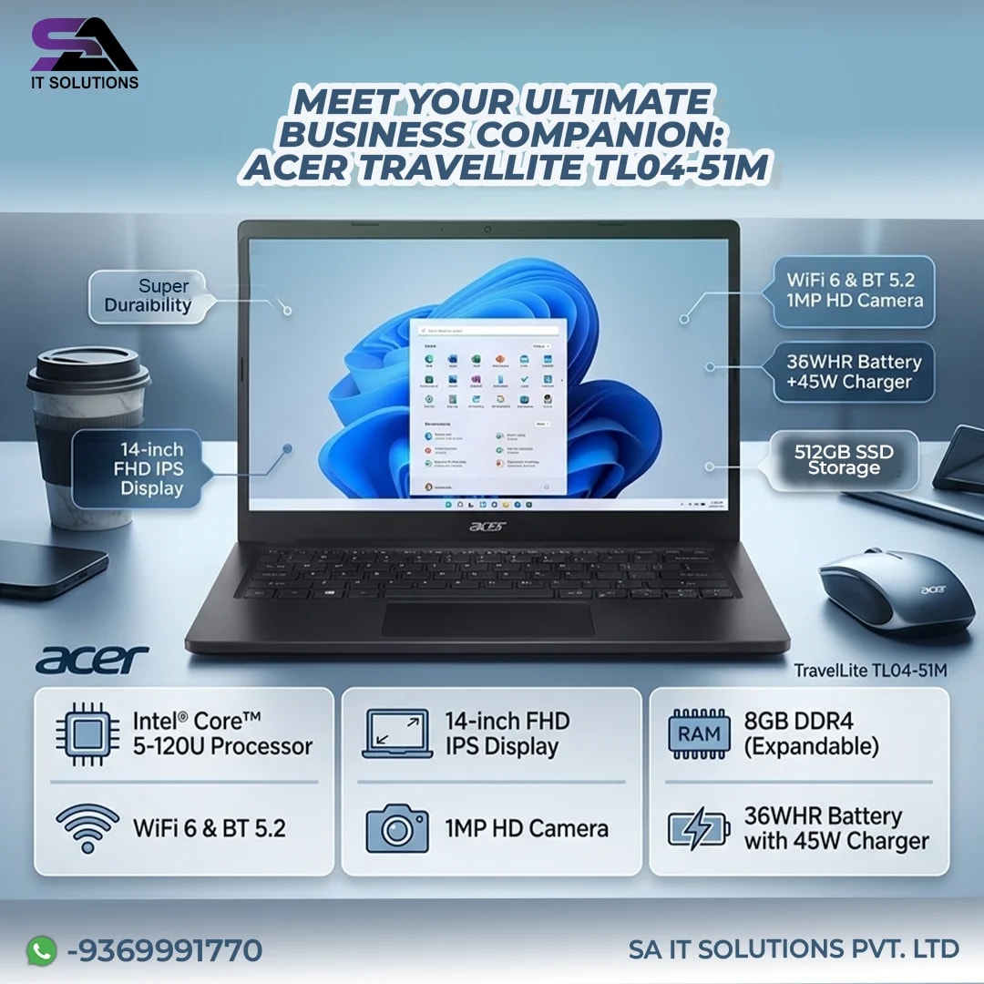 Acer TravelLite Bussines Laptop TL04-51M 
