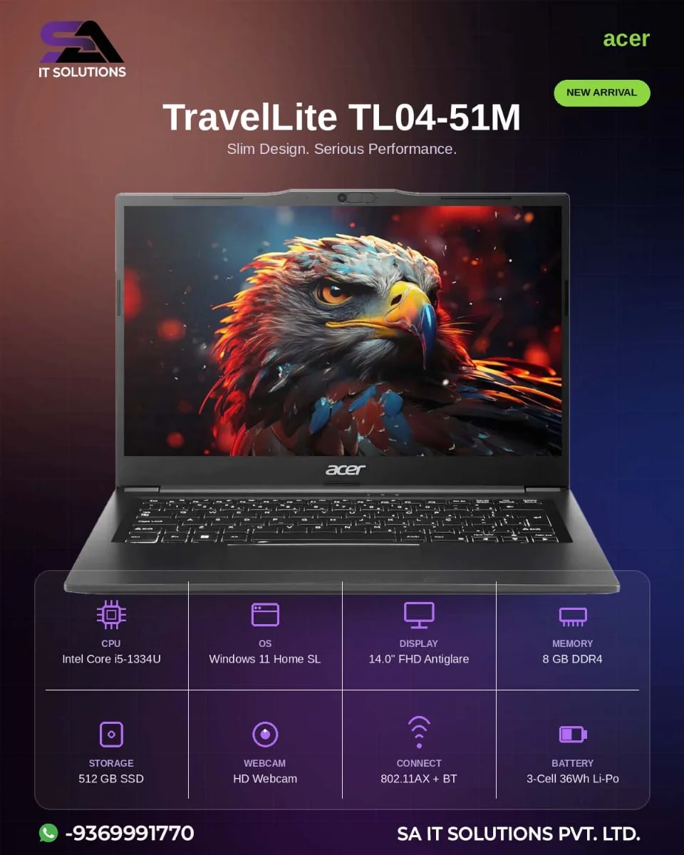 Acer TravelLite Smart FHD TL04-51M Laptop