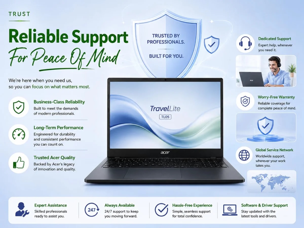  Acer TravelLite TL05 Smart Laptop