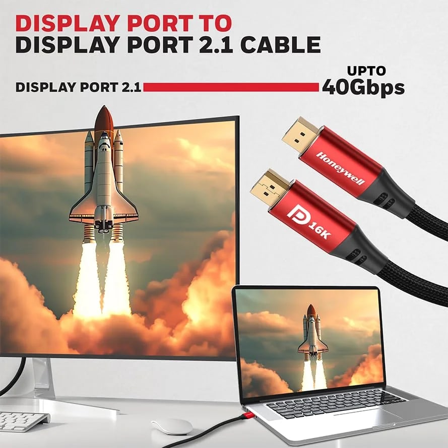 Display Port to Display Port - 2.1 Compliant
